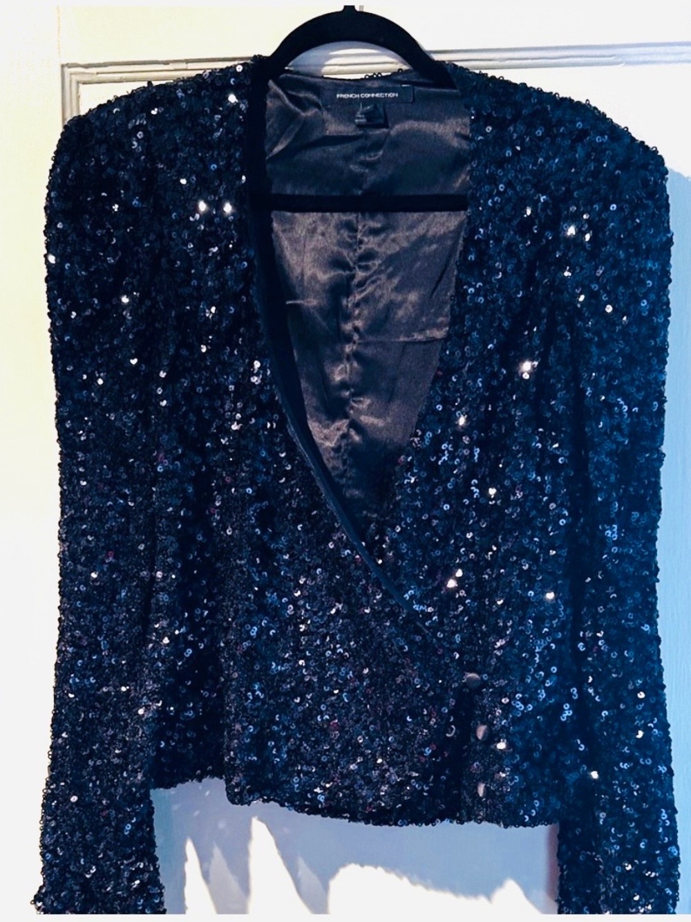 French Connection Midnight Sequin Blazer